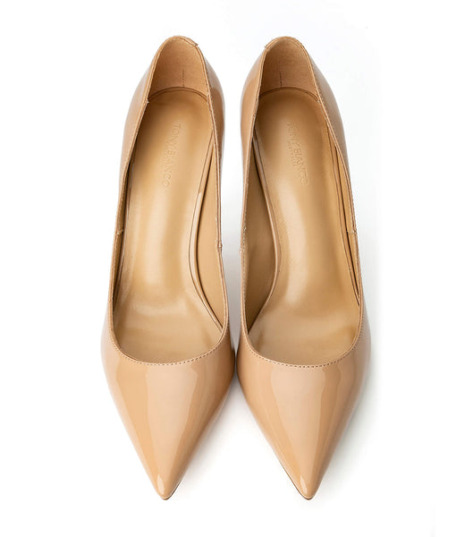 Tacones de evento Tony Bianco Anja Nude Charol 10.5cm Beige | PARQX66471