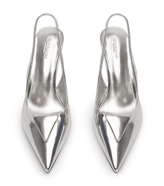 Tacones de evento Tony Bianco Bertie Silver Shine 7.5cm Plateadas | TARWZ93387