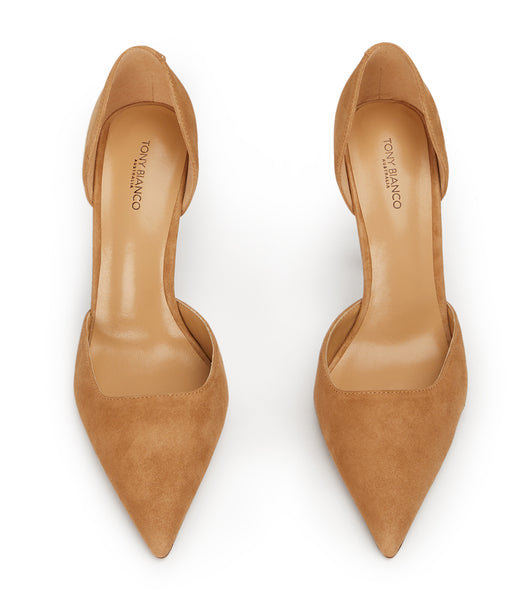 Tacones de evento Tony Bianco Gala Butterscotch Gamuza 10cm Beige | ARIIZ85332