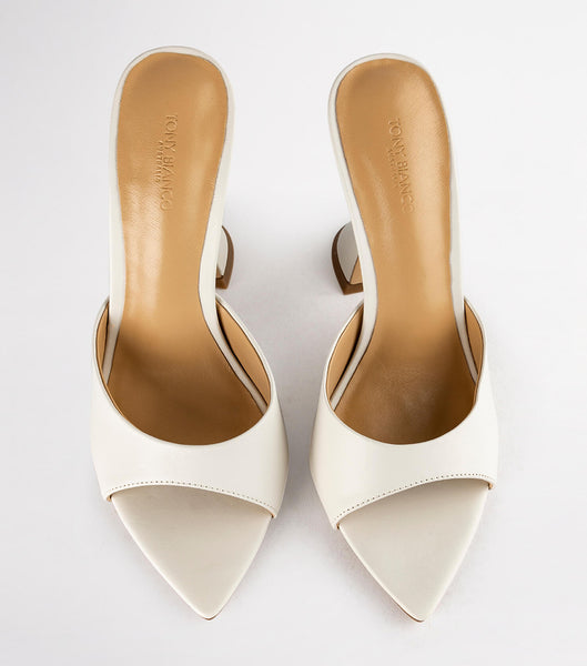 Tacones de evento Tony Bianco Marcel Dove Nappa 10.5cm Blancas | ZARNQ98561