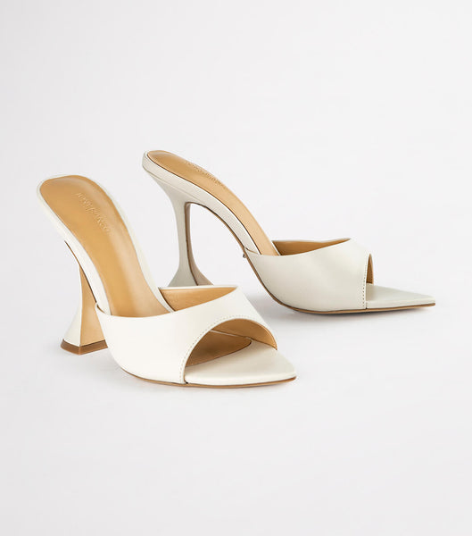 Tacones de evento Tony Bianco Marcel Dove Nappa 10.5cm Blancas | ZARNQ98561