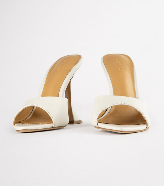 Tacones de evento Tony Bianco Marcel Dove Nappa 10.5cm Blancas | ZARNQ98561