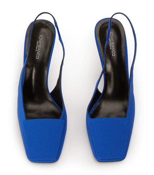 Tacones de evento Tony Bianco Rue Azure Crepe 10.5cm Azur | YARGT55613