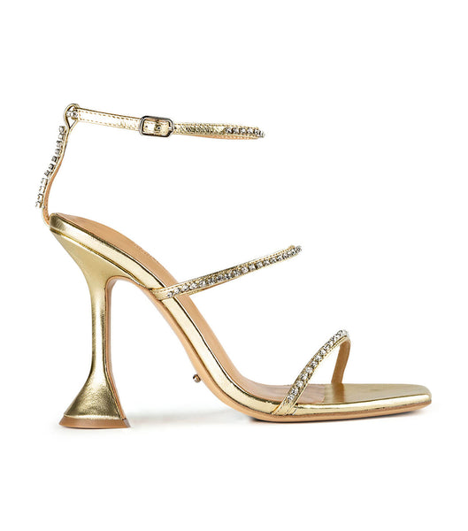 Tacones de evento Tony Bianco Shy Gold Nappa Metallic 10.5cm Doradas Metal | ZARNQ16042