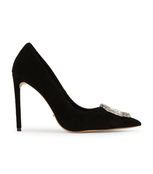 Zapatos Court Tony Bianco Alison Black Gamuza 10.5cm Negras | ARXMI51869