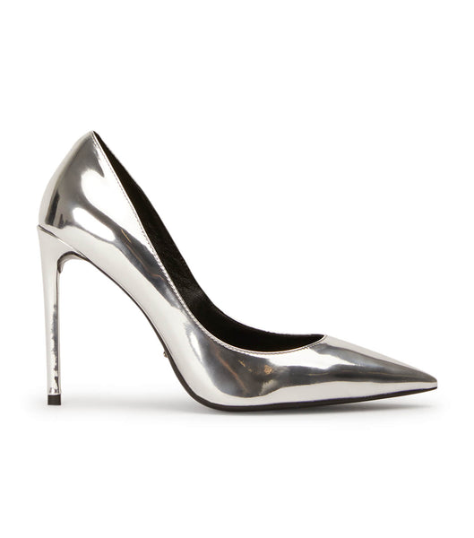 Zapatos Court Tony Bianco Anja Silver Shine 10.5cm Plateadas | GARUC91058