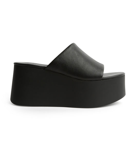 Zapatos Cuña Tony Bianco Tegan Black Sheep Nappa 9.5cm Negras | AARDF44476