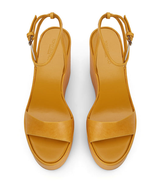 Zapatos Cuña Tony Bianco Vesna Cantelope Antiq 13cm Amarillo | BARSD58442