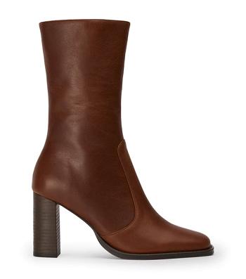 Botas de Tacon Tony Bianco Atlanta Cognac 8.5cm Marrones | ARICD16540