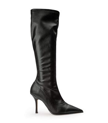 Botas de Tacon Tony Bianco Knight Black Venezia 9.5cm Negras | ARCIF39243