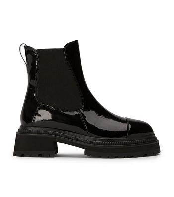 Botas de combate Tony Bianco Hurricane Black Hi Shine 5.5cm Negras | DARVO41876