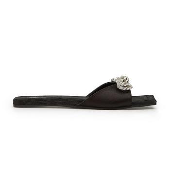 Sandalias Tony Bianco Esta Black Satin 1.5cm Negras | BARSO11396