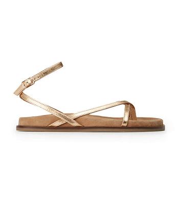 Sandalias Tony Bianco Lucie Antique Gold Nappa 1.5cm Doradas | XARGW24383