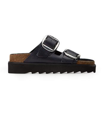 Sandalias Tony Bianco Marty Black Wax Negras | PARQX96326