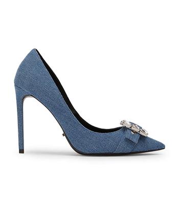 Tacones Brillantes Tony Bianco Abbey Washed Denim 10.5cm Azules | DARVO66092