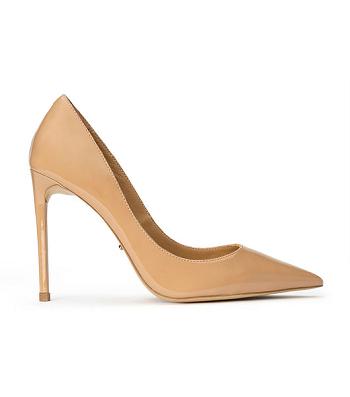 Tacones Brillantes Tony Bianco Anja Nude Charol 10.5cm Beige | ARJVR18699