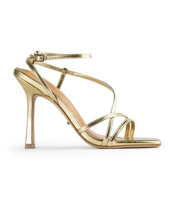 Tacones De Novia Tony Bianco Franci Gold Nappa Metallic 10.5cm Doradas Metal | ARZDE85566