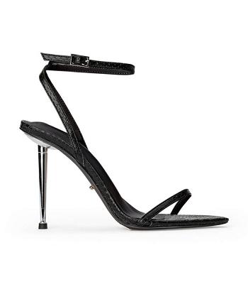 Tacones de aguja Tony Bianco Myra Black Snake 10.5cm Negras Serpent | ARIIZ63523