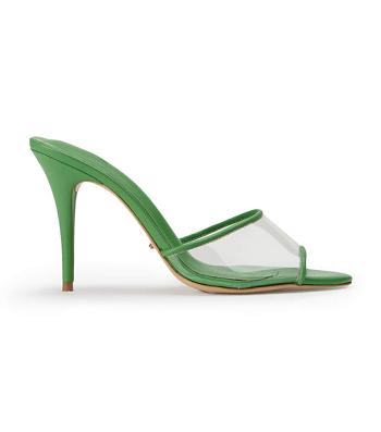 Tacones de aguja Tony Bianco Riana Clear Vinylite/Acid Green 9.5cm Verde | EARVG48712