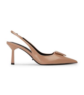 Tacones de evento Tony Bianco Bertie Latte Hi Shine 7.5cm Beige | FARHY81456