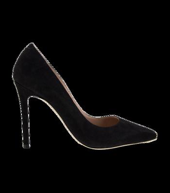 Tacones de evento Tony Bianco Lotus Black Kid Gamuza 10.3cm Negras | ARXMI52948