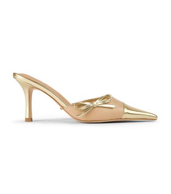 Tacones de evento Tony Bianco Shirley Beech/Gold 8cm Doradas | FARHY25012