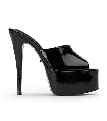 Zapatos Plataforma Tony Bianco Jordyn Black Charol 15cm Negras | AARWC69431