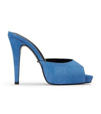 Zapatos Plataforma Tony Bianco Love Blue Gamuza 12cm Azules | PARER46911