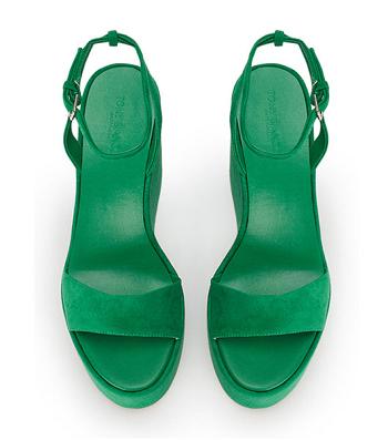 Zapatos Plataforma Tony Bianco Vesna Jade Gamuza 13cm Verde | QARWA41508