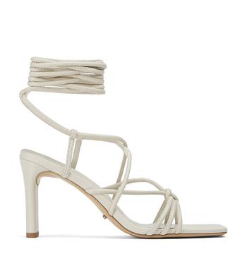 Zapatos Tacon Bloque Tony Bianco Cyndi Dove Nappa 8.5cm Blancas | AREGJ52666